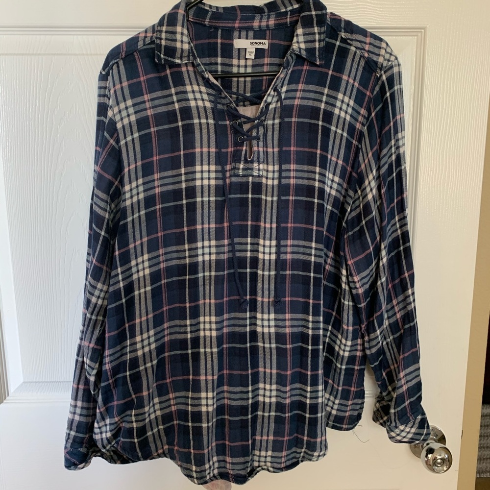 Flannel long sleeve shirt
